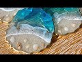 How to get lacingcells in resin beach coasters with low viscosity resin