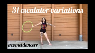 31 escalator variations for hula hoopers (all levels)