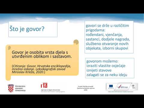 Hrvatski jezik 7. r. OŠ - I ja mogu biti dobar govornik