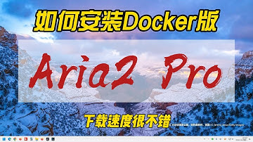 如何安装Docker版Aria2 Pro，下载速度很不错~