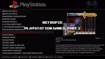 RetroPie: PlayStation Games, Part 1