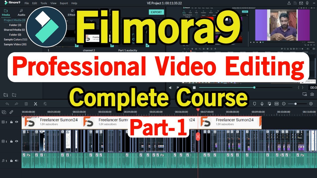 Filmora video editor | YouTube Video Editing Complete Course | ভিডিও ...