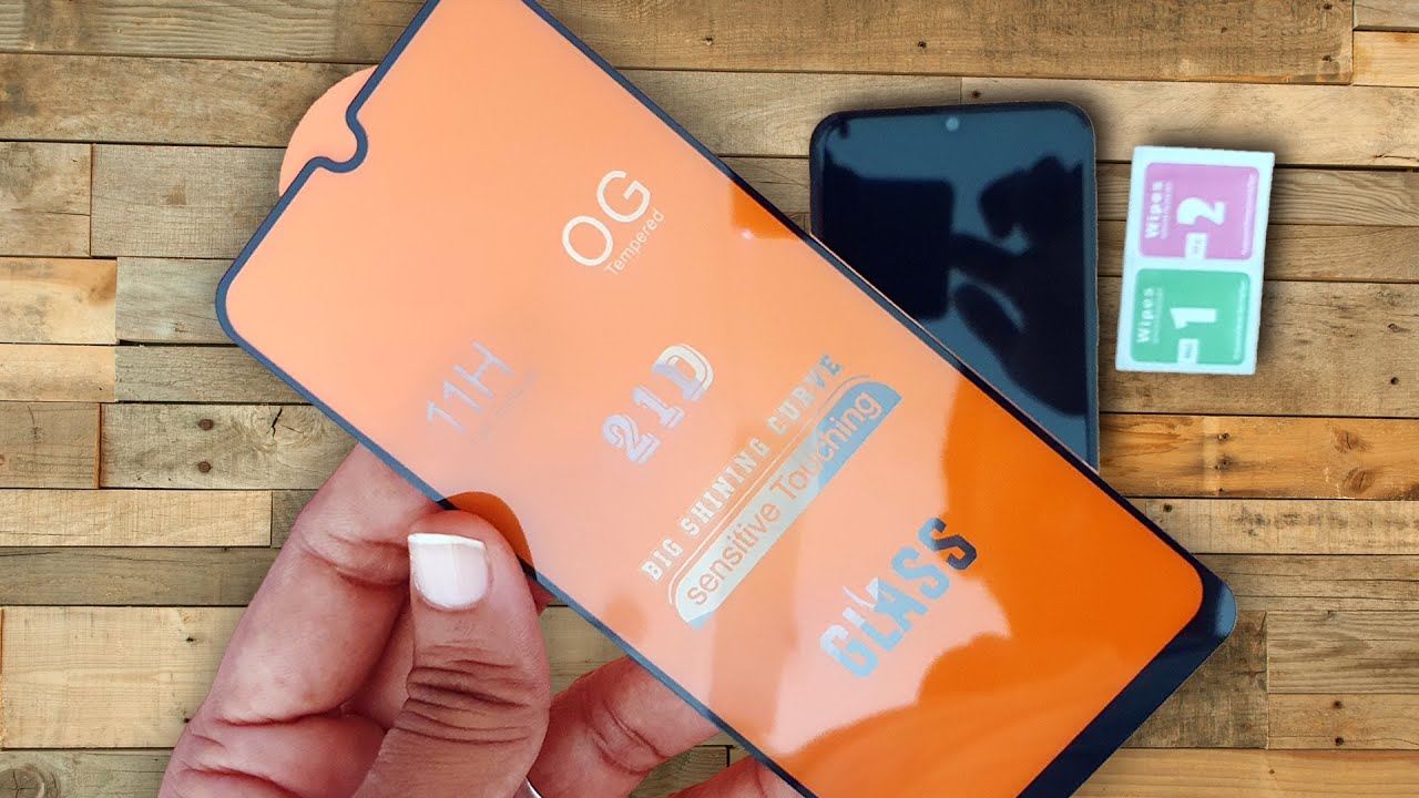 vnrom 21D Tempered Glass Perfect Installation Guide on Samsung Galaxy M21 Remove Bubbles and Dust 100%