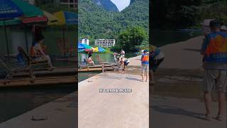 Bamboo Raft, Village Bridge & Nature's Magic#travel #shortsfeed #shorts