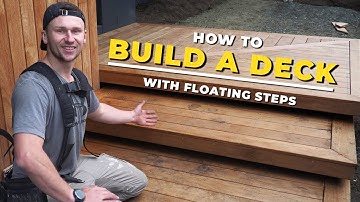 How to Build a Deck with Floating Steps