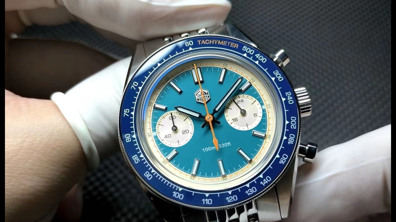 San Martin New 39.5mm Original Design Chronograph VK64 Quartz