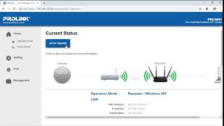 PROLINK PRC 3801 WIRELESS REPEATER screenshot 2