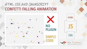 Confetti Falling Animation Using HTML CSS and JavaScript