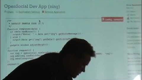 Tools Demo: OpenSocial Dev App