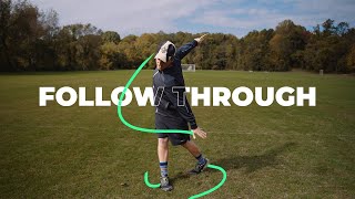The Disc Golf Backhand Follow Through