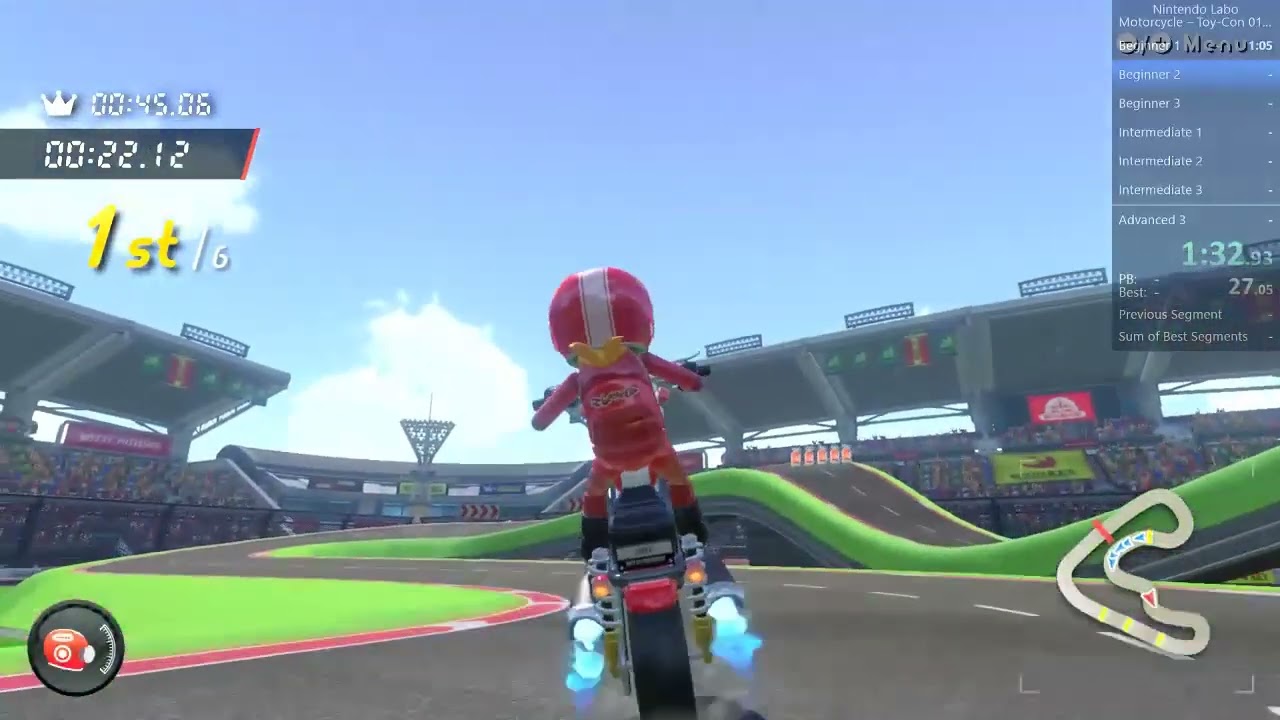 Labo Motorcycle 200cc Beginner Track 2 Speedrun in 44.89