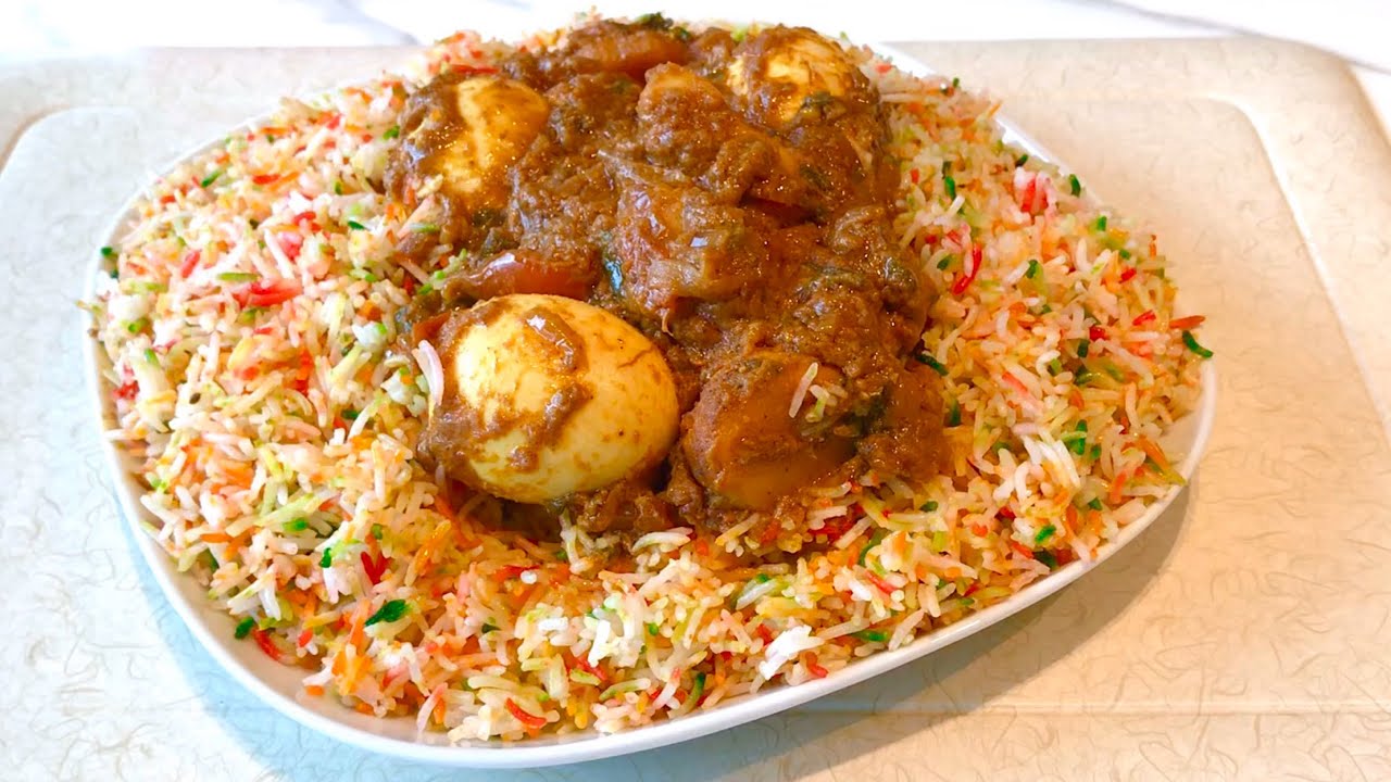 Biriani | Biryani | Jinsi yakupika biriani ya nyama na mayai tamu na rahisi sana .
