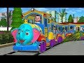 Wheels On The Train Go Round And Round - 3D Kids' Songs & Nursery Rhymes for children