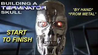 Hand building a Terminator T800 skull start to finish  compendium