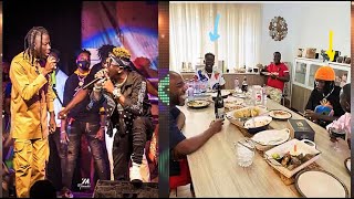Lovely! Shatta Wale & Stonebwoy ate dinner together after the Clash on Asaase😍