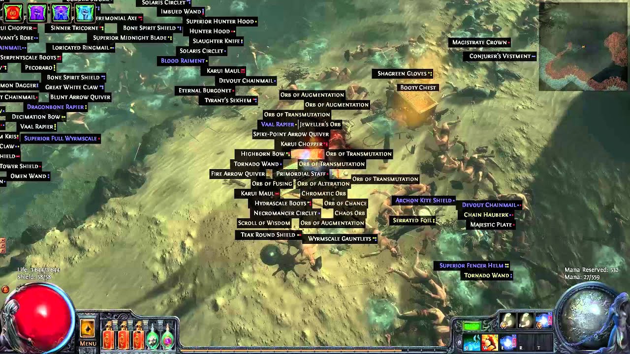 [Path of Exile] Burning Flicker vs Mao Kun