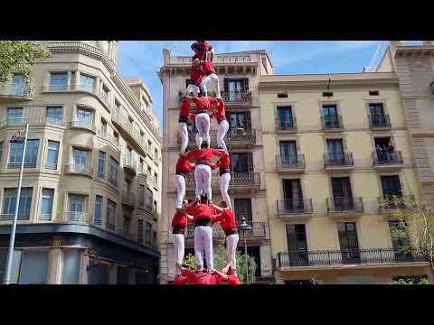 Castellers de Barcelona: 4 de 8 - Can Jorba (16/04/2023)