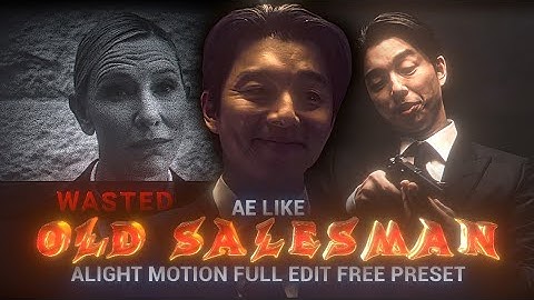 Squid Game S3 - Salesman Edit 4k | Ae Inspired Alight Motion XML | Free Preset । @xieditz