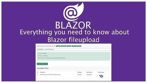 Blazor : fileupload Check file size And Type and save to sqlite database