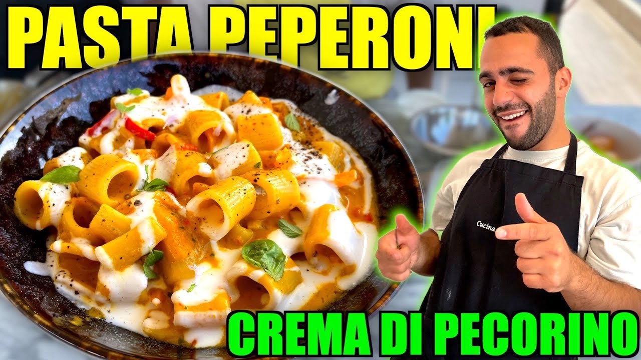 Pasta Peperoni e Crema di Pecorino