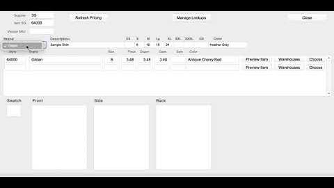 Claris FileMaker Pro and PromoStandards Product Browser