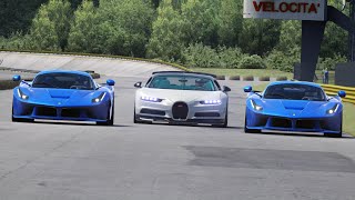 Bugatti Chiron vs Ferrari LaFerrari at Monza Full Course