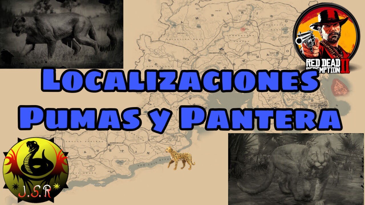 Ubicaciones 🐆 pantera 🐆 localizaciones Red Redemption 2 Online - YouTube