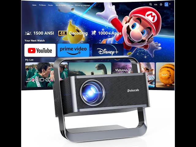 Polocsh 1080P 4K Smart Projector Review – WiFi 6, Bluetooth 5.2