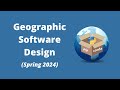 Geographic software design week 1 course introduction