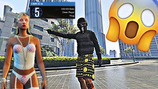 I made a fake level 5 player rage quit and leave the game GTA 5 online