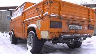 Редкий Volkswagen T3 Doka сосет деньги) Cold Start или запуск в -15С. Заведется?