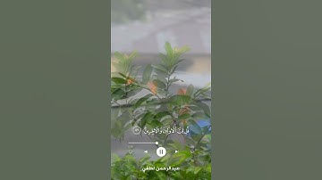 تلاوه خاشعه وراحه نفسيه وطمأنينه ارح قلبك. #القارئ_عبد_الرحمن_لطفي #قرآن #quran