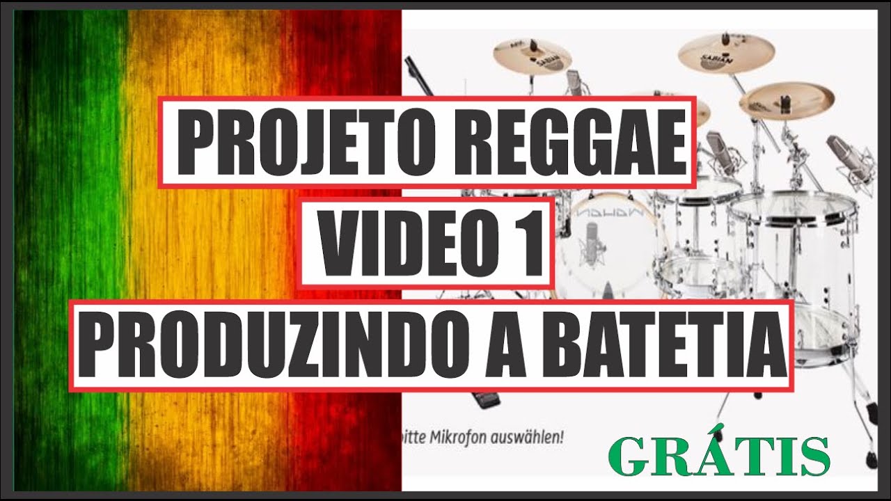 BATERIA DRUMMIC E PRODUÇÃO DE UM REGGAE - YouTube