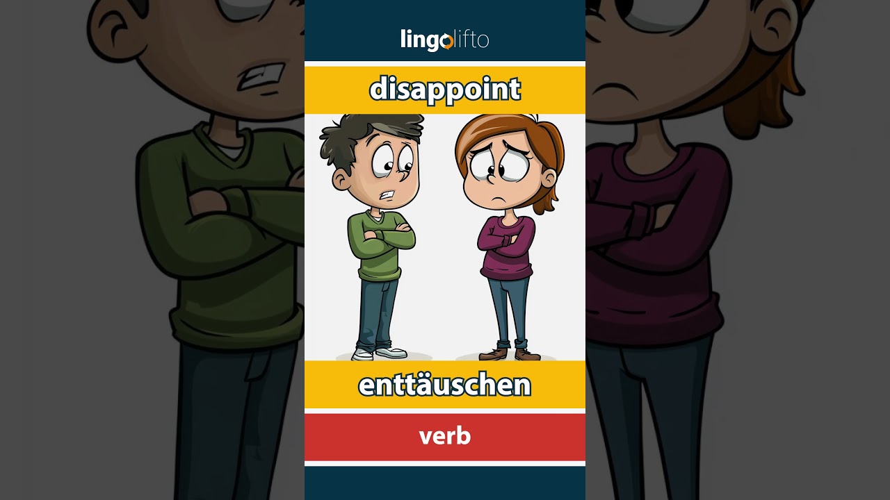 🇬🇧🇩🇪 disappoint - enttäuschen : learn English : Lernen wir Englisch