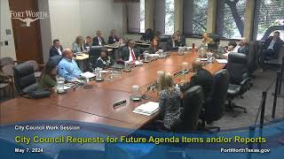 City Council Work Session of May 7, 2024
