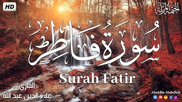 Surah Fatir  سورة فاطر كاملة ||  بصوت هادئ وجميل 😴💚||القارئ علاء الدين عبد الله