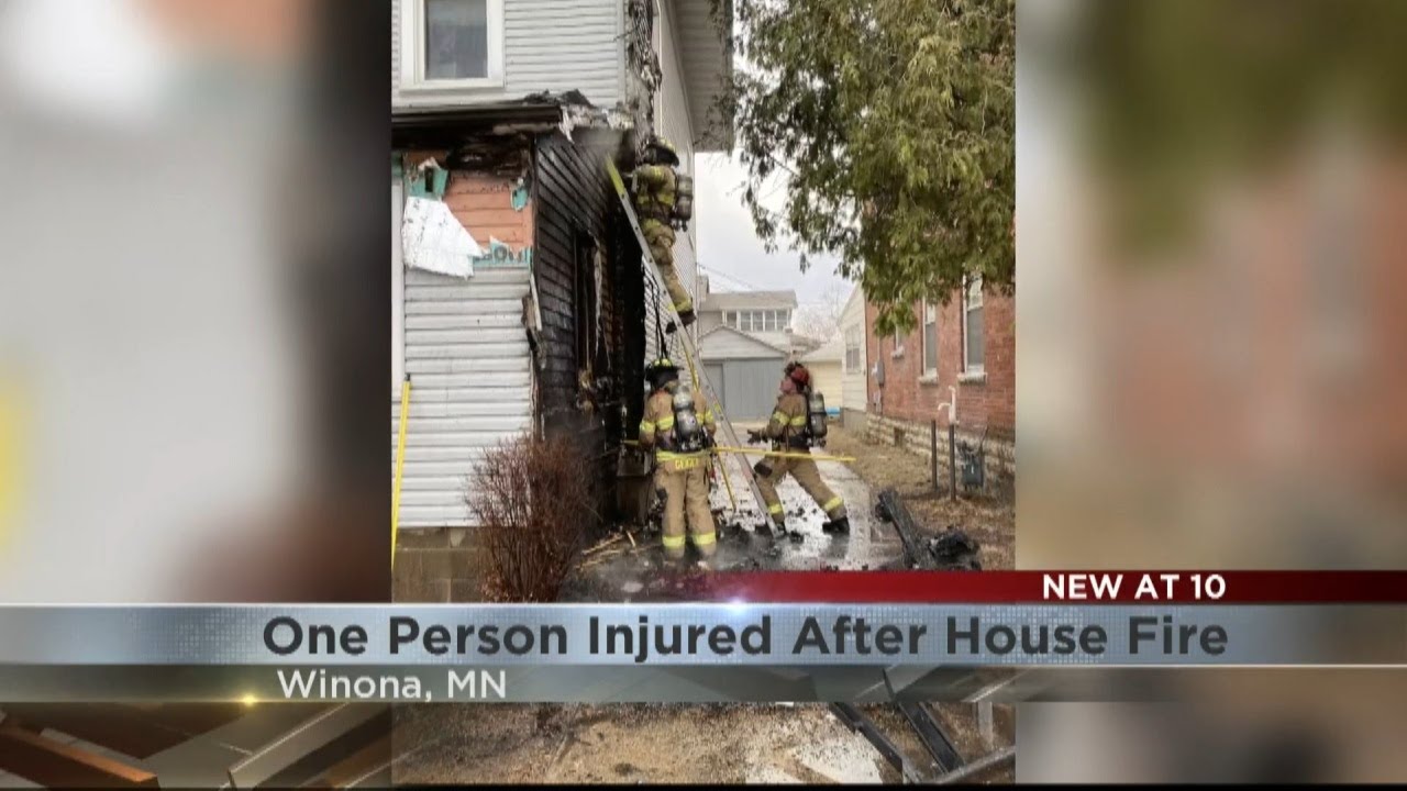 One person is injured after a house fire in Winona - YouTube