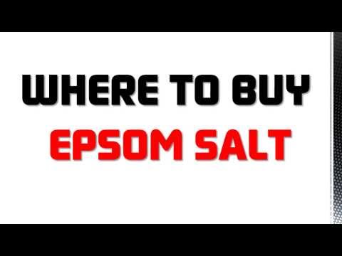 וִידֵאוֹ: מהו מלח אפסום והיכן לקנות אותו