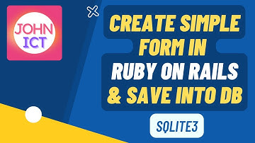 Create Simple Form in Ruby on Rails and Save Data in DB using sqlite3