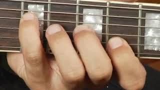 Play B Dim Chord On The Middle Top Guitar Strings Root Position