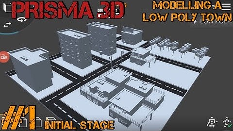 Learn Prisma 3D Video: Modelling a low poly cartoon town Part 1