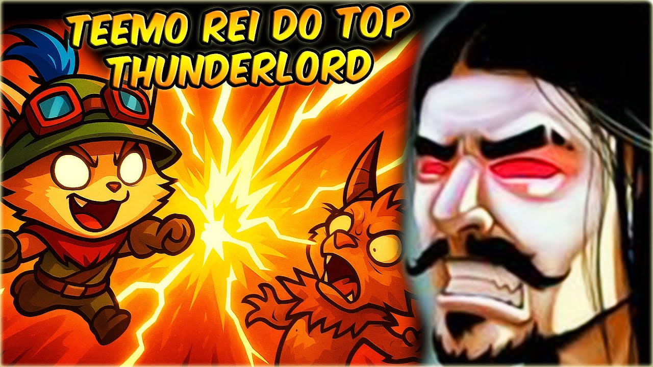 TEEMO de THUNDERLORD está ESTOURANDO TODO MUNDO NO TOP!