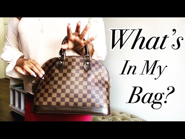 How I pack my bag: Louis Vuitton Alma PM 