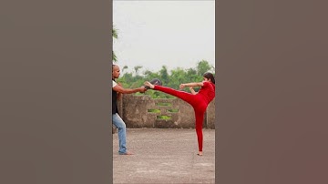 Thumbnail of Karate Girl Training   Contact :- 📞9907729955  #shorts