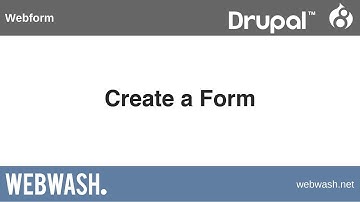 Using Webform in Drupal 8, 1.2: Create a Form