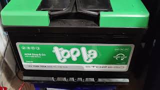 картинка: Topla AGM Stop&Go 70Ah 760A (TAG70 839803). Ввод в эксплуатацию нового АКБ.