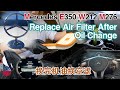 It's Time to Replace Air Filter of Mercedes E350 W212 M276 该换空气滤芯了