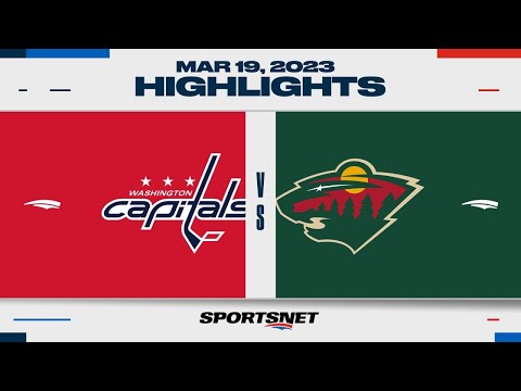 NHL Highlights | Capitals vs. Wild - March 19, 2023