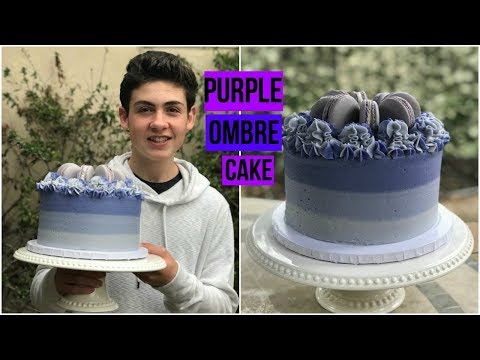how-to-make-a-purple-ombre-cake--|-baking-with-ryan-episode-67