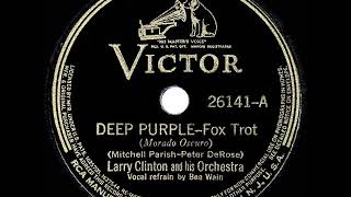 Miniatura de vídeo de "1939 HITS ARCHIVE: Deep Purple - Larry Clinton (Bea Wain, vocal)"